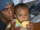 Steven & Walix from the Kiribati Village opposite Ghizo, Solomon: 